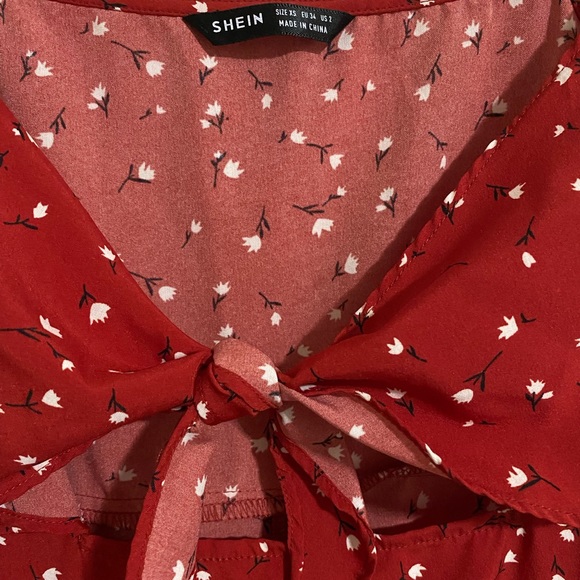 SHEIN MINI DRESS SIZE XS RED COLOR - Picture 2 of 3